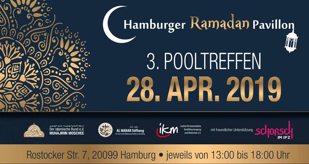 Read more about the article [:de]3. POOLTREFFEN Hamburger Ramadan Pavillon 2019[:]